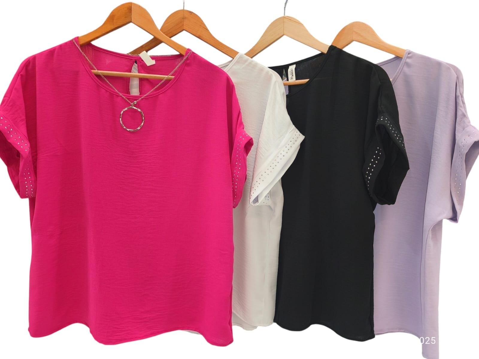 Remera Lino Cey con Brillo - Imagen 2