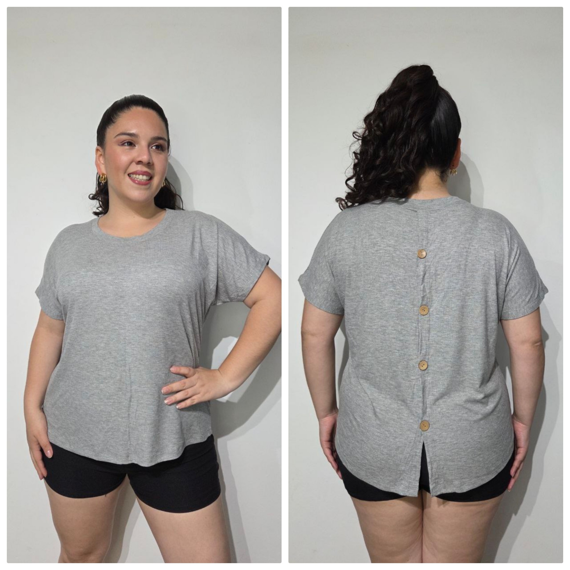 Remera con Boton - Imagen 1