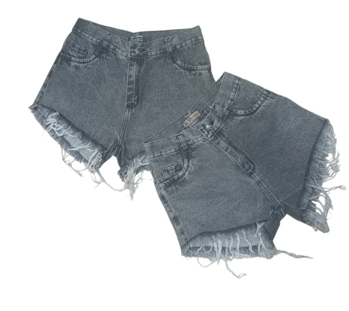 Shorts Desflecado Gris Nevado