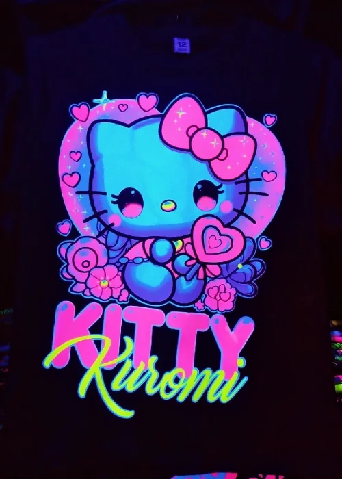 Remeras Luminosas Kitty