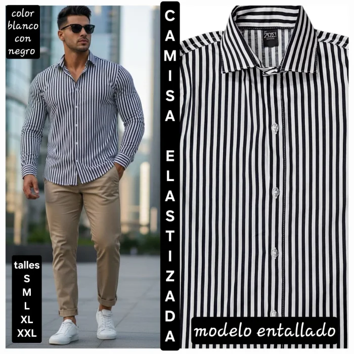 Camisas Elastizadas Rayadas