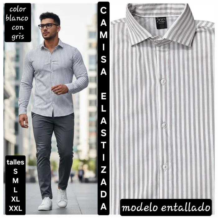 Camisas Elastizadas Rayadas