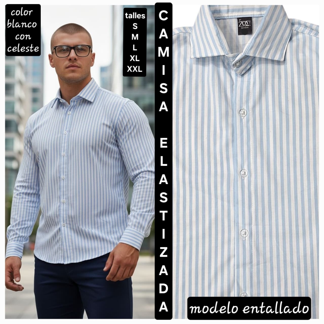 Camisas Elastizadas Rayadas - Imagen 5