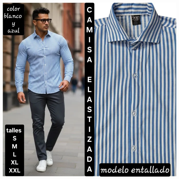 Camisas Elastizadas Rayadas