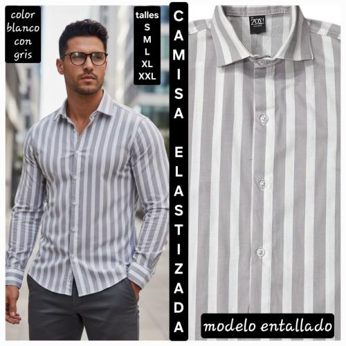 Camisas Elastizadas Rayadas - Miniatura 3