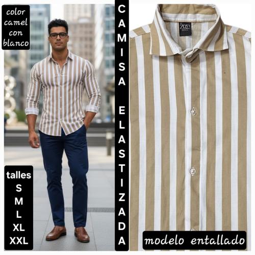 Camisas Elastizadas Rayadas - Miniatura 8