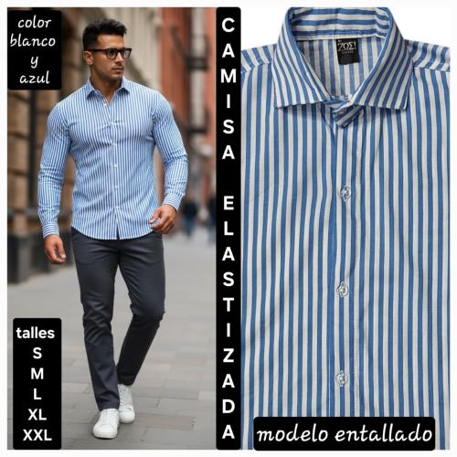 Camisas Elastizadas Rayadas - Miniatura 2