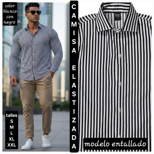Camisas Elastizadas Rayadas - Miniatura 7