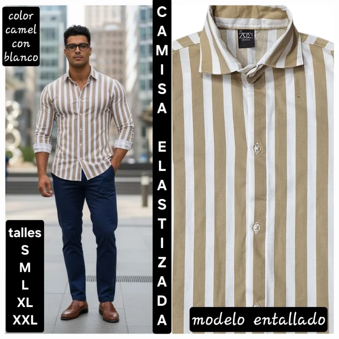 Camisas Elastizadas Rayadas