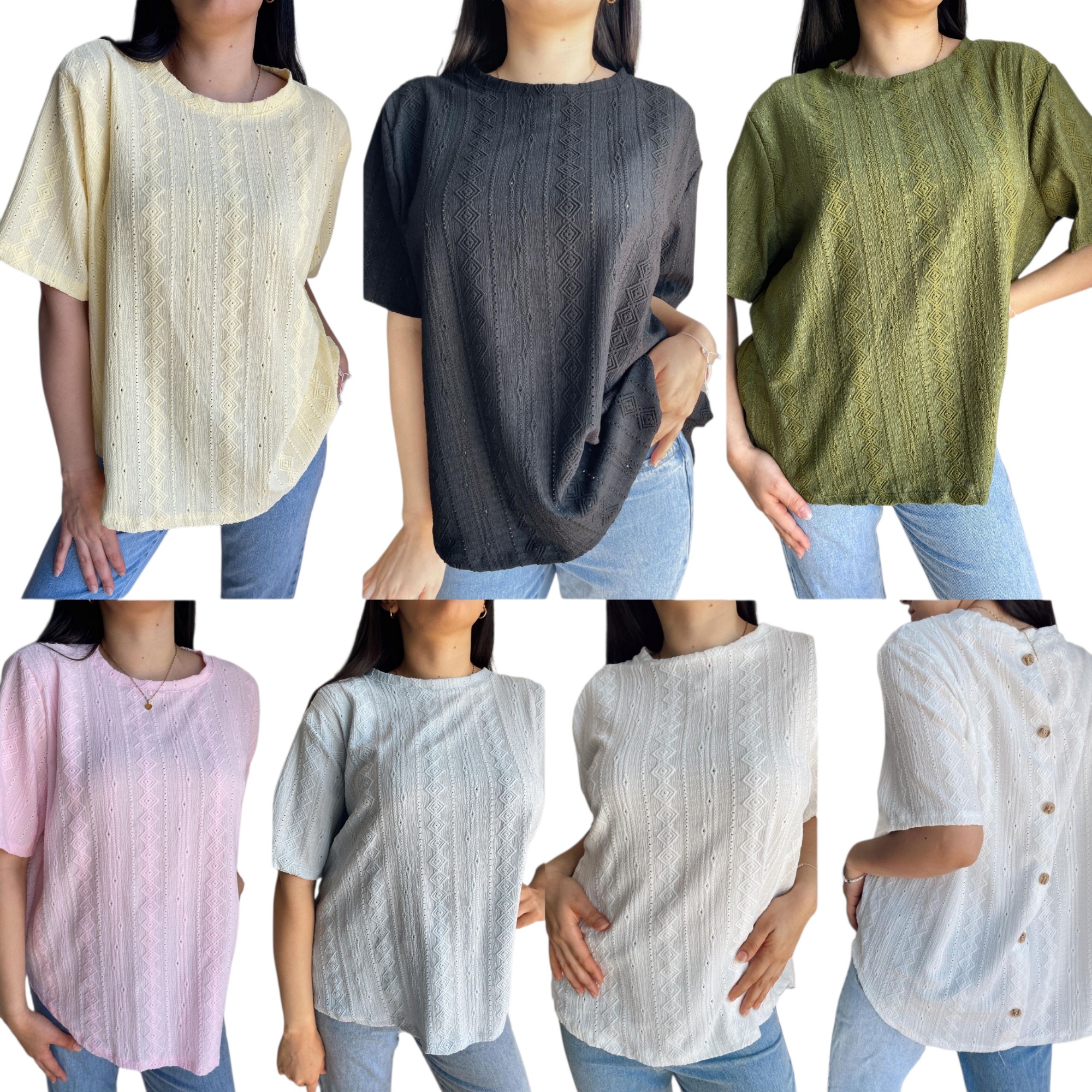 Remeras Blusas  Crochet Broderi - Imagen 4