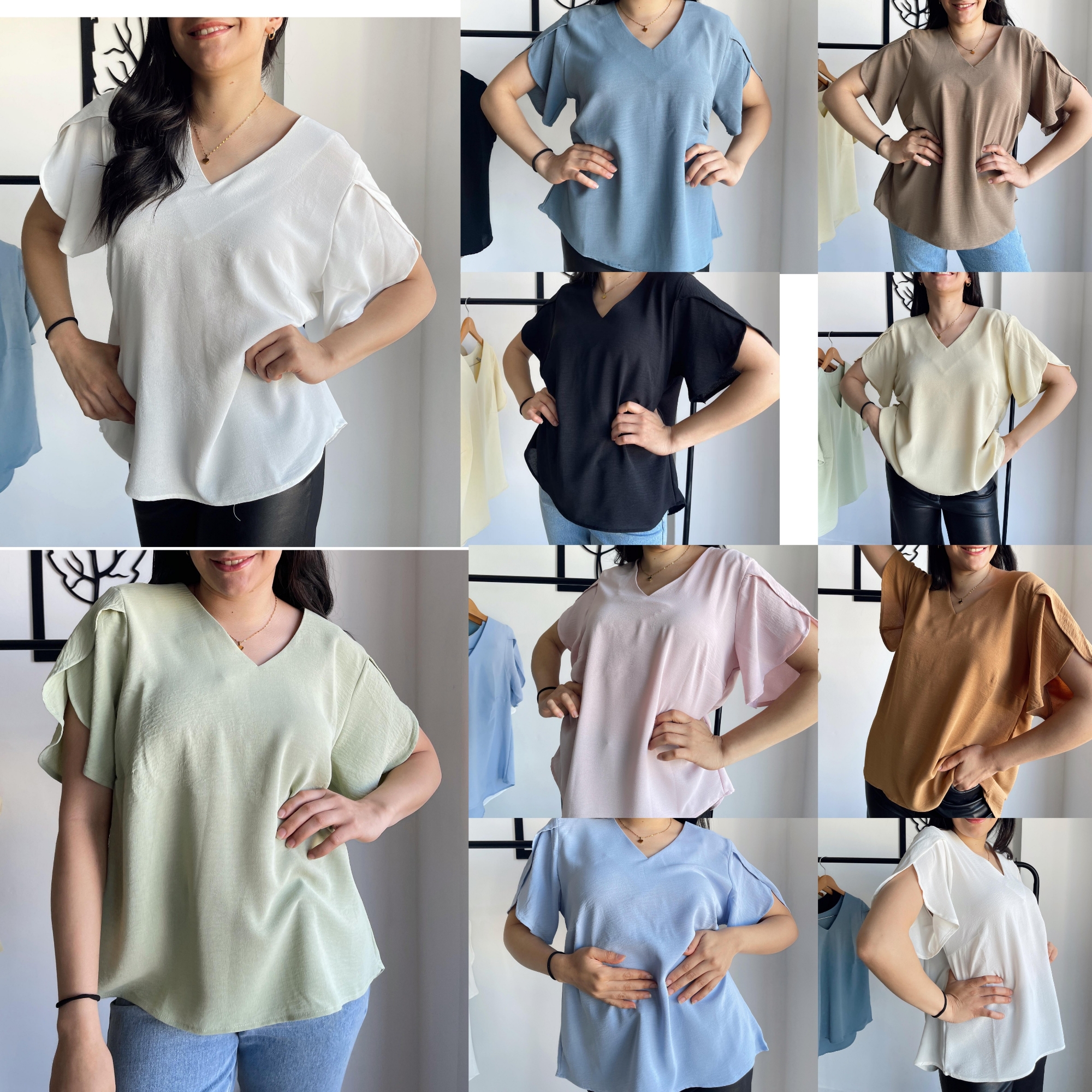 Blusa Cey Bolado Escote V - Imagen 4