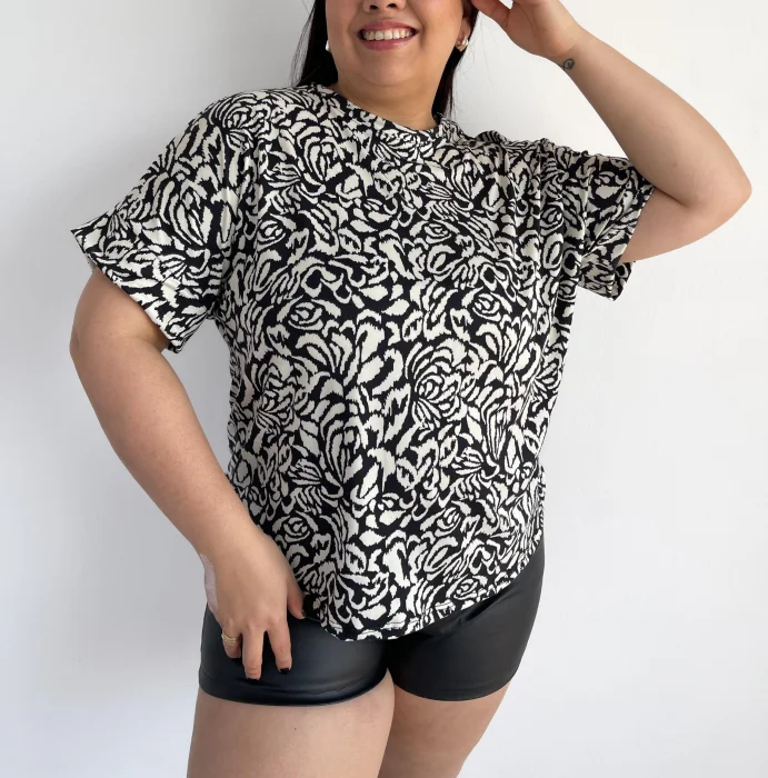 Remera Modal Viscosa  Estampada
