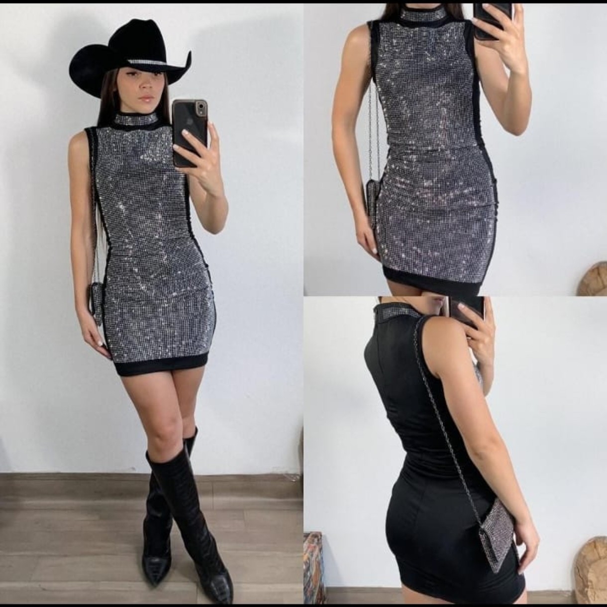 Vestido con Stras Importado! - Imagen 3