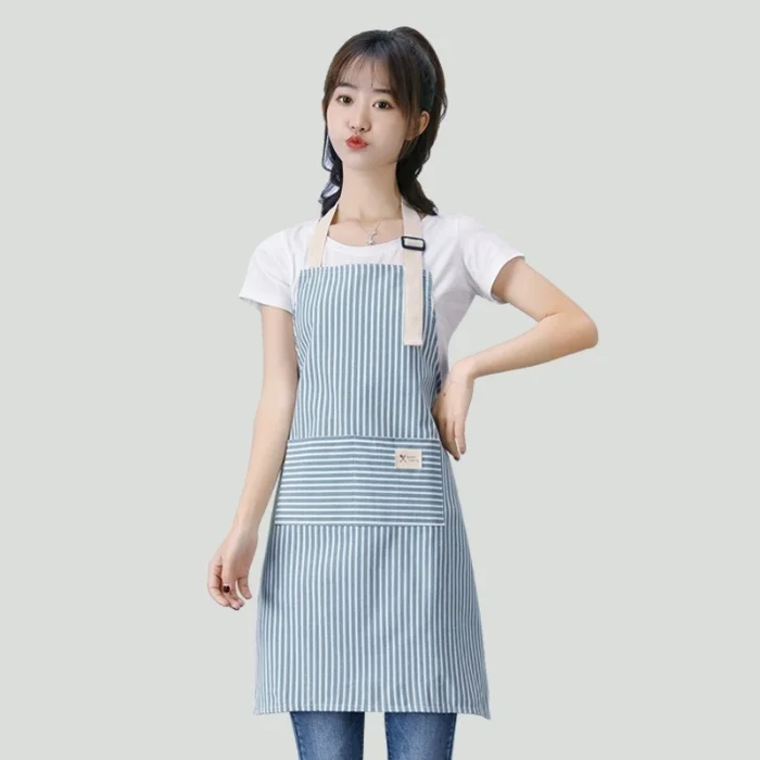 081 Delantal de Cocina Gastronomico Ajustable 2 Bolsillos Unisex