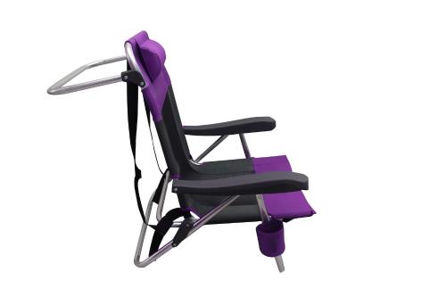 030 Silla Reposera Playa Plegable Aluminio con Almohada Mochila