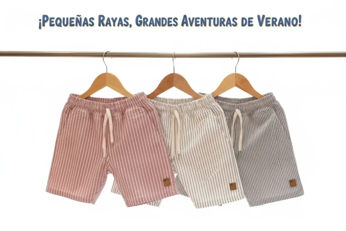 Shorts Rayados de Niño X Curva