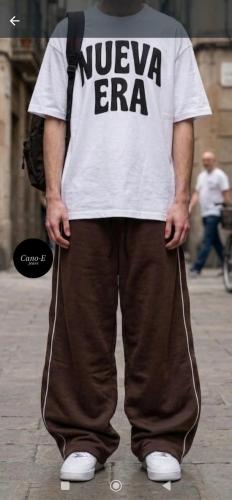Jogging Baggy Frizado Algodón Premium Dos en Uno con Regulador