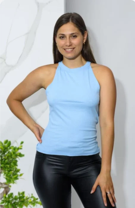 Musculosa Cuello Americano Morley Viscosa Colores en Stock