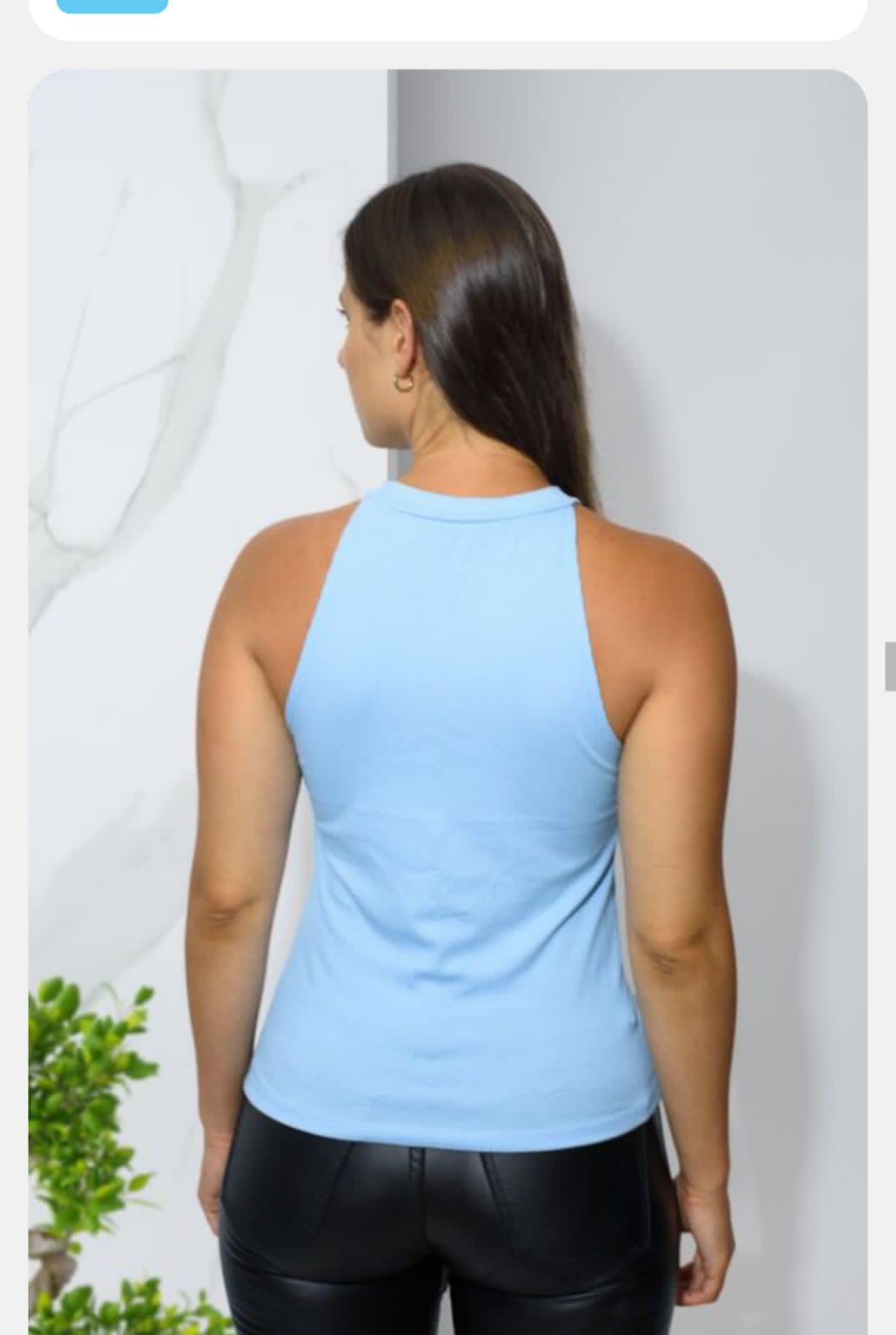 Musculosa Cuello Americano Morley Viscosa Colores en Stock - Imagen 2