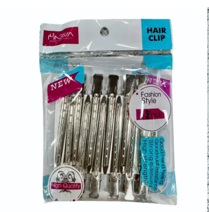 12 Pinzas Picos Sujetador de Cabello de Metal