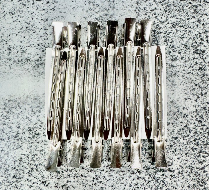 12 Pinzas Picos Sujetador de Cabello de Metal - Imagen 3
