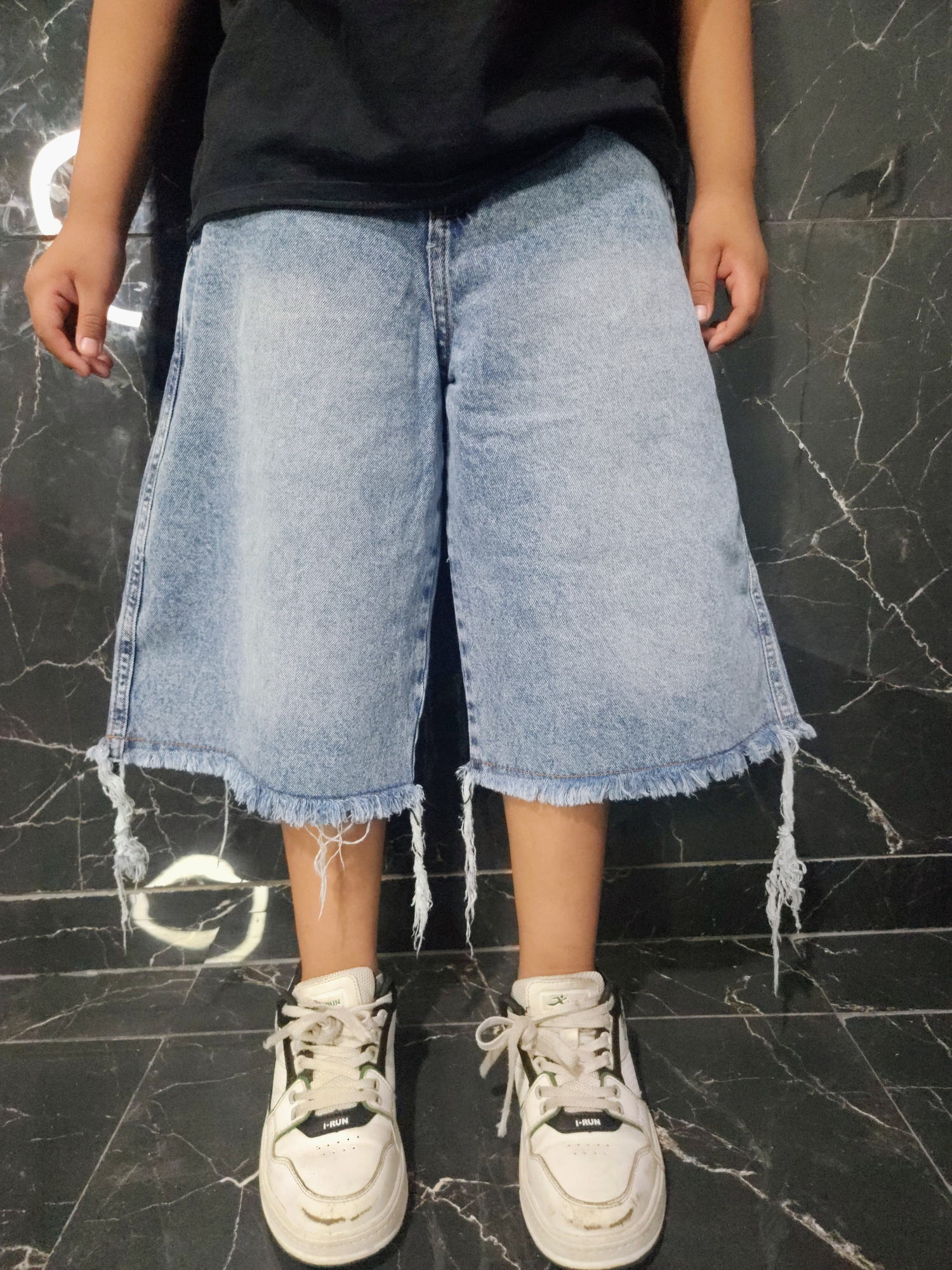Bermudas Bagi (capri) de Niño  Art Spider Web - Imagen 3