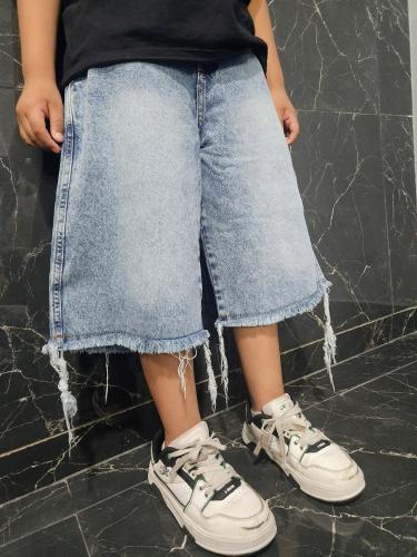 Bermudas Bagi (capri) de Niño  Art Spider Web