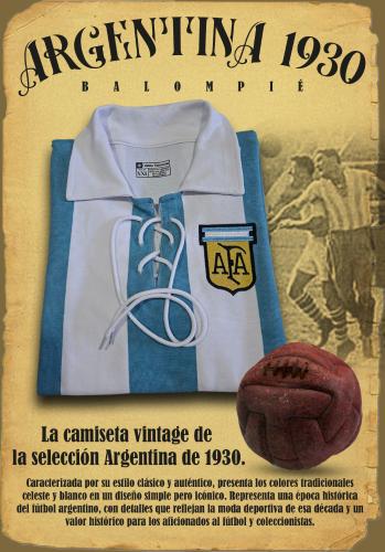 Camiseta Argentina Mundial 1930 Retro - Miniatura 2