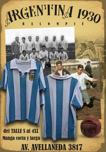 Camiseta Argentina Mundial 1930 Retro - Miniatura 3