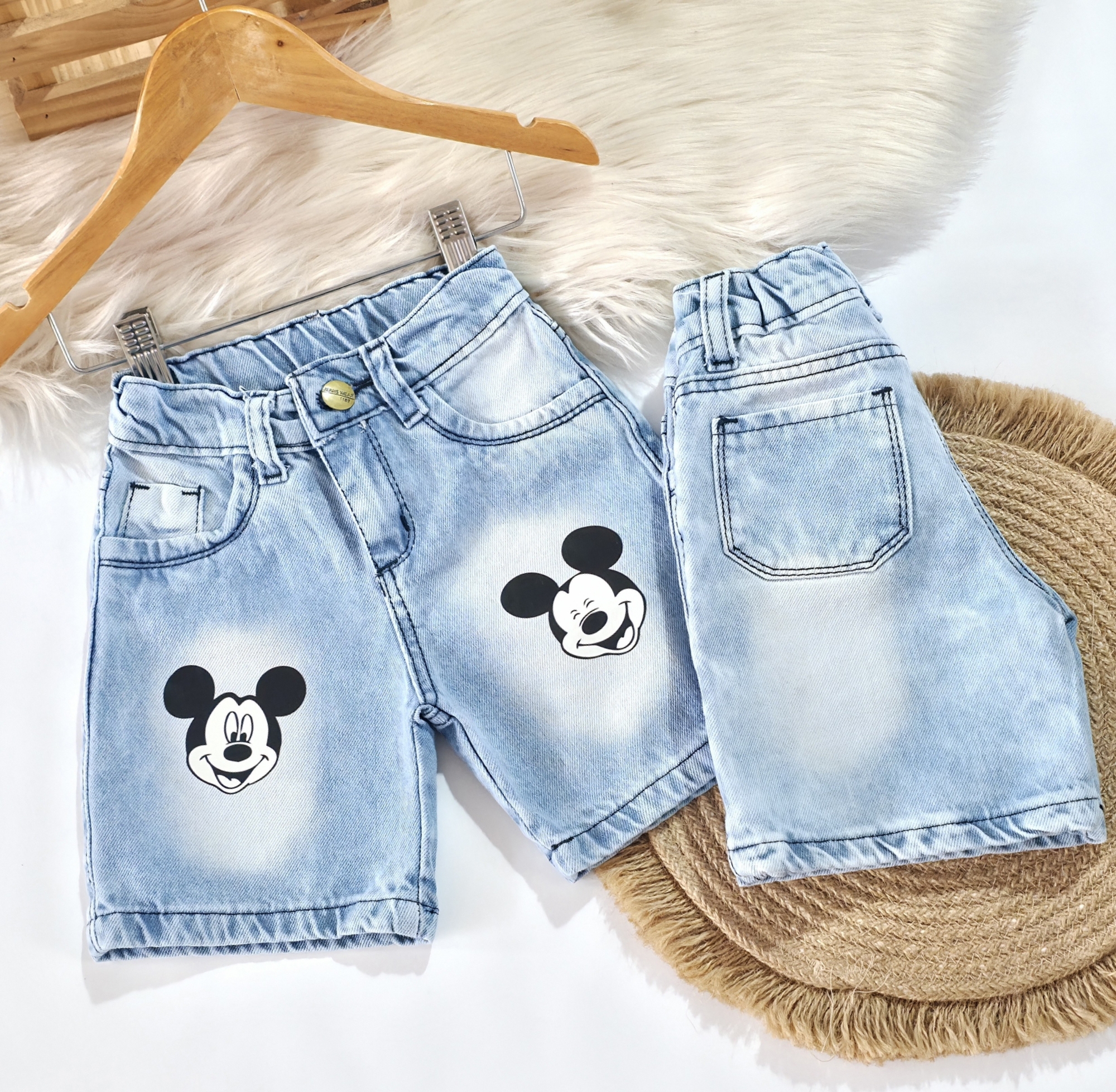Bermuda Jeans Mickey Bebe - Imagen 4