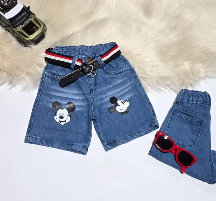 Bermuda Jeans Mickey Bebe