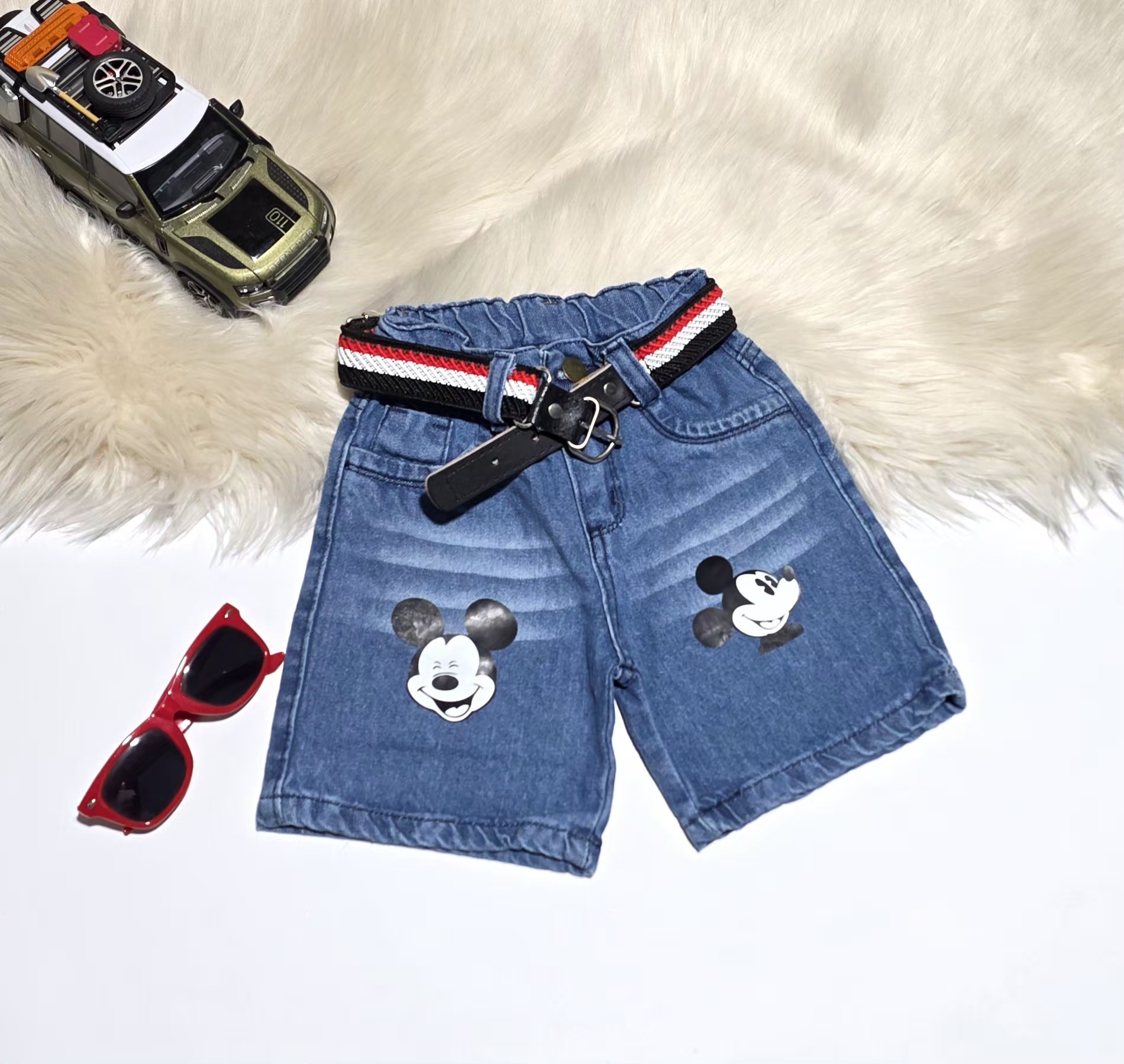 Bermuda Jeans Mickey Bebe - Imagen 3