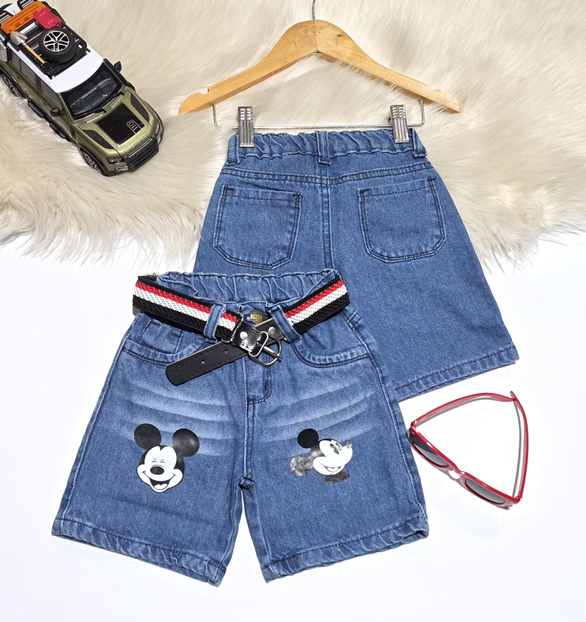 Bermuda Jeans Mickey Bebe - Imagen 5