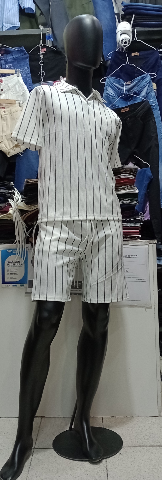 Conjunto Rayado Hawai de Hombre  Tela Fresca . ;) - Imagen 2