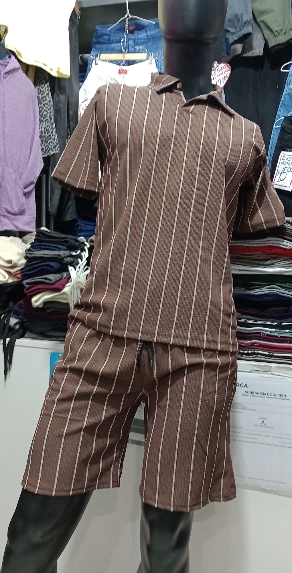 Conjunto Rayado Hawai de Hombre  Tela Fresca . ;) - Imagen 3