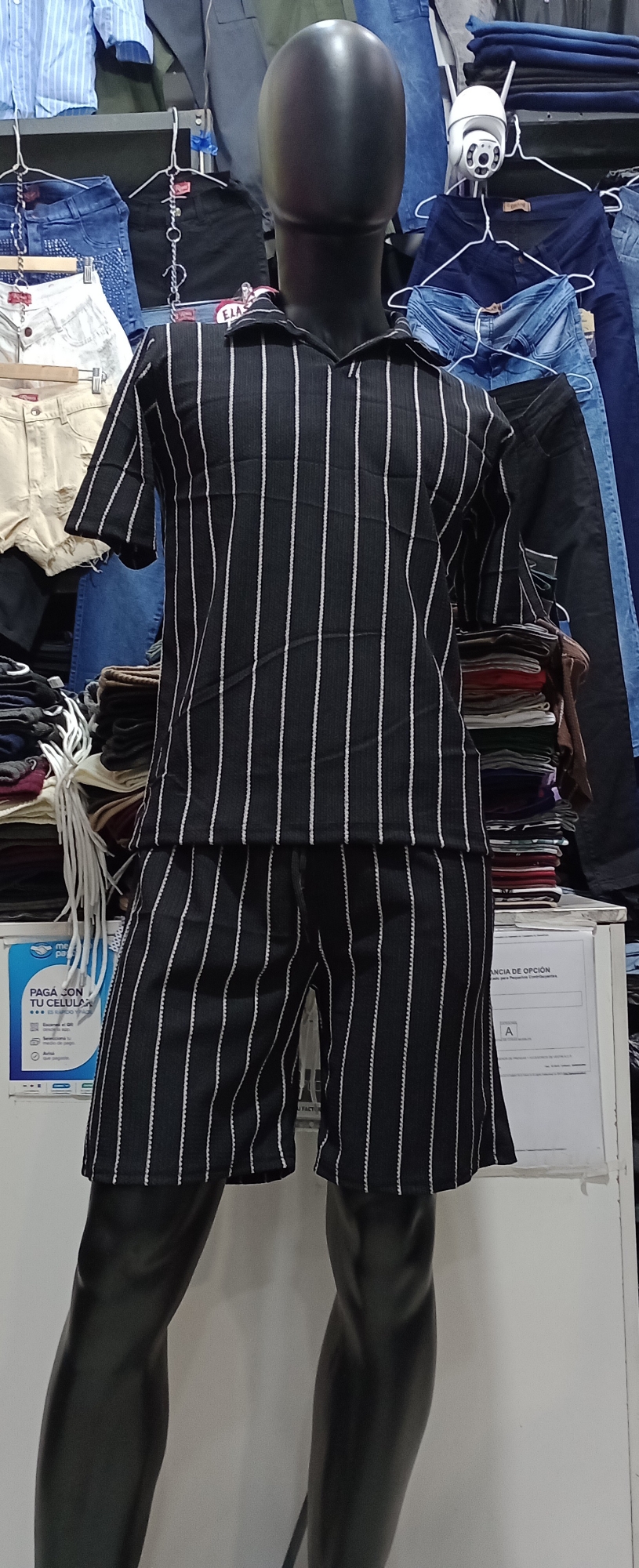 Conjunto Rayado Hawai de Hombre  Tela Fresca . ;) - Imagen 5