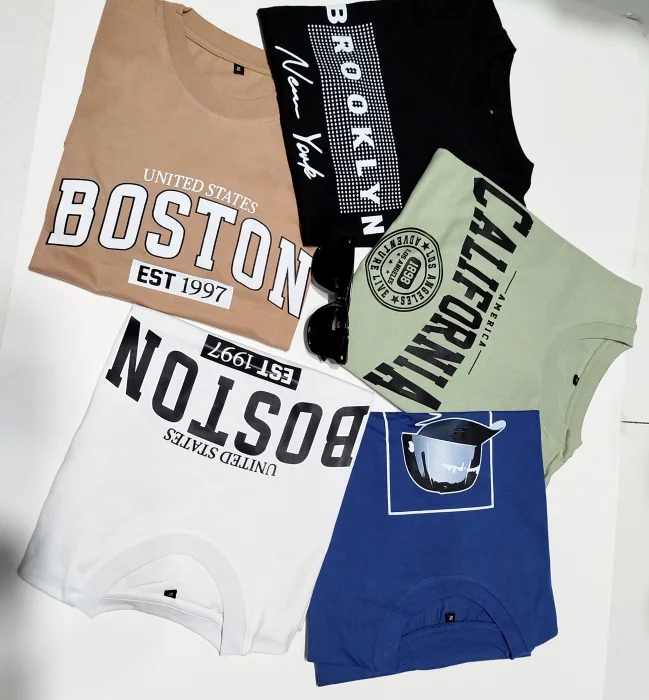 Remeras con Estampado, Jersey Peinado