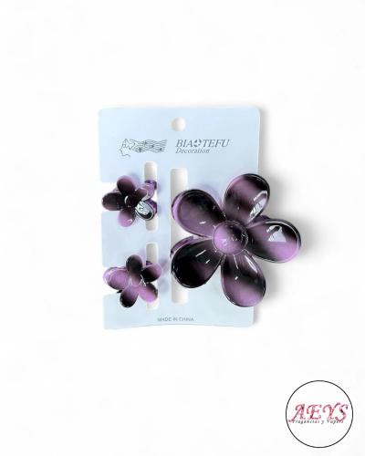 Broches Hawaiana 3 en 1 Flor - Miniatura 2