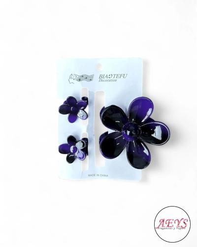 Broches Hawaiana 3 en 1 Flor - Miniatura 3