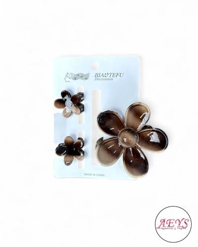 Broches Hawaiana 3 en 1 Flor - Miniatura 4