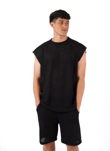 Remera Crochet sin Manga Over