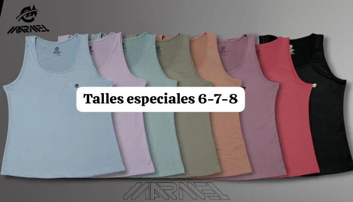 Musculosa Especiales Dri-fit Stella Talles Especiales  6-7-8