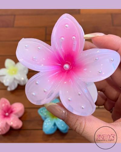Broches Hawaiana con Perlas