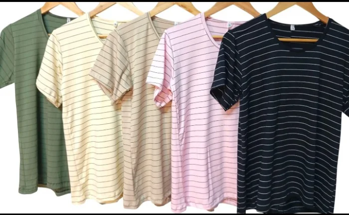 Remeras Rayadas Viscosa
