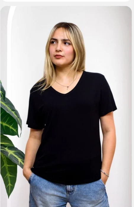 Remera Cuello V Morley Viscosa