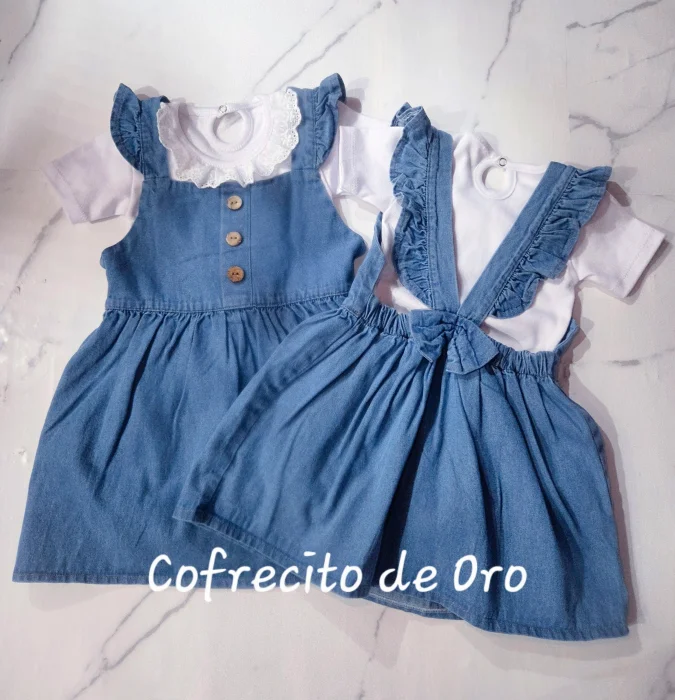 Vestido Jeans Moño