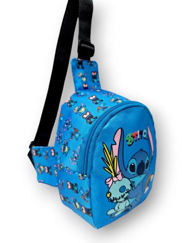 Pechera Mochilita de Stitch hasta 5 Años de Cordura, Mide  18cm × 14cm × 7cm Aprox - Miniatura 3