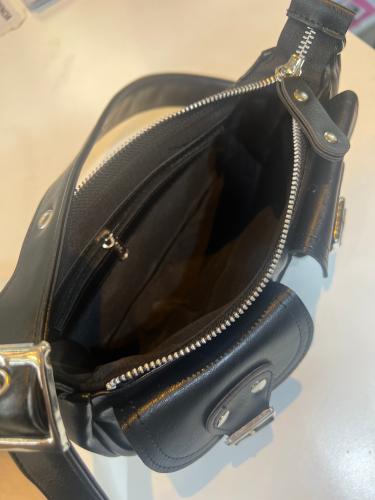Cartera Mini Bag Cargo Baguette Negra - Miniatura 3