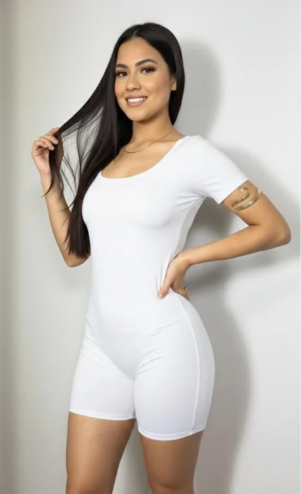 Catsuit Corto/ Espalda u