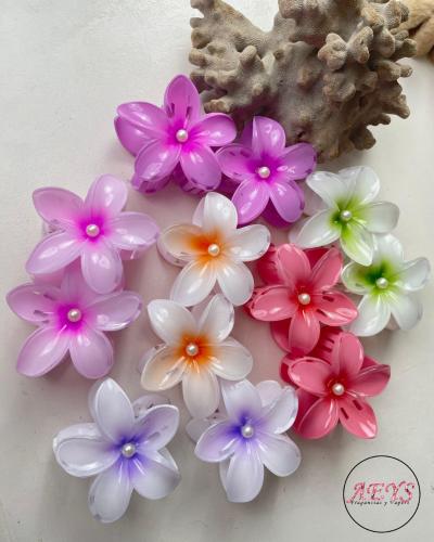 Broches Hawaiana con 1 Perla